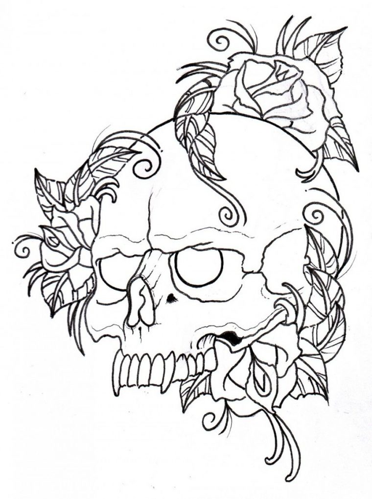 red skull coloring pages