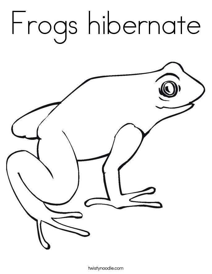 hibernating animals coloring pages