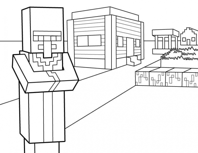 minecraft villager coloring pages minecraft villager coloring pages