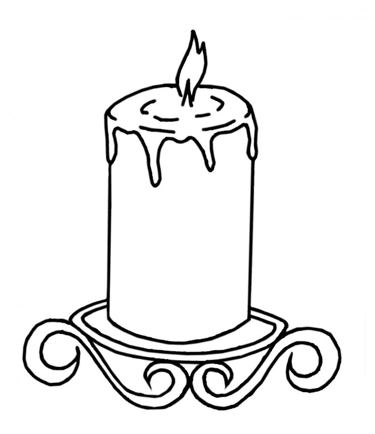 candles coloring page candles coloring page