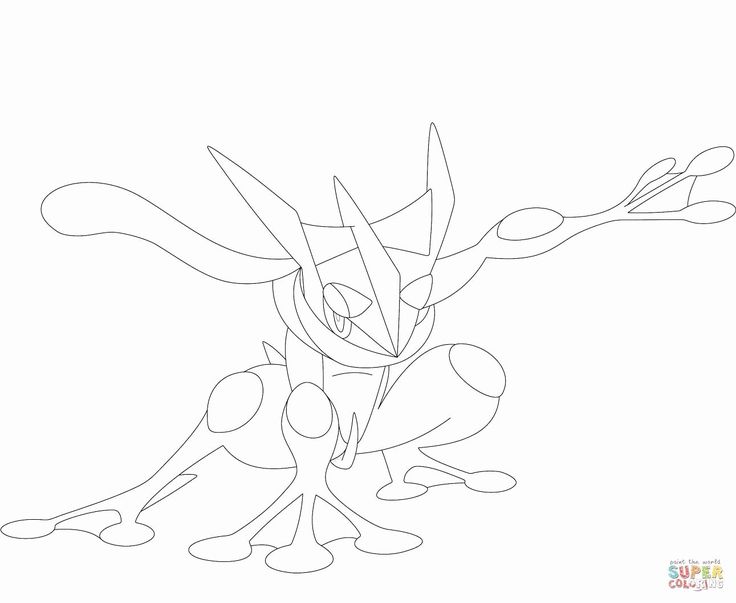 ash greninja coloring page ash greninja coloring page