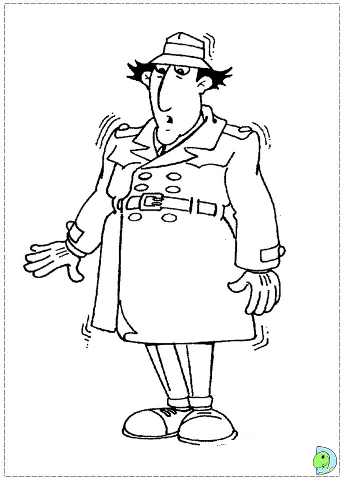 inspector gadget coloring page inspector gadget coloring page