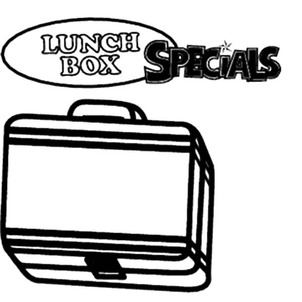 lunch box coloring page