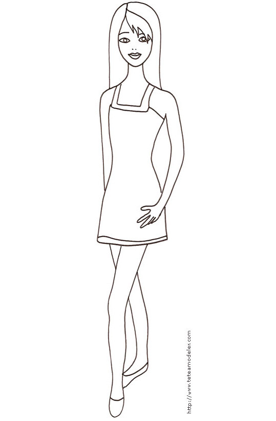 top model dessin a imprimer