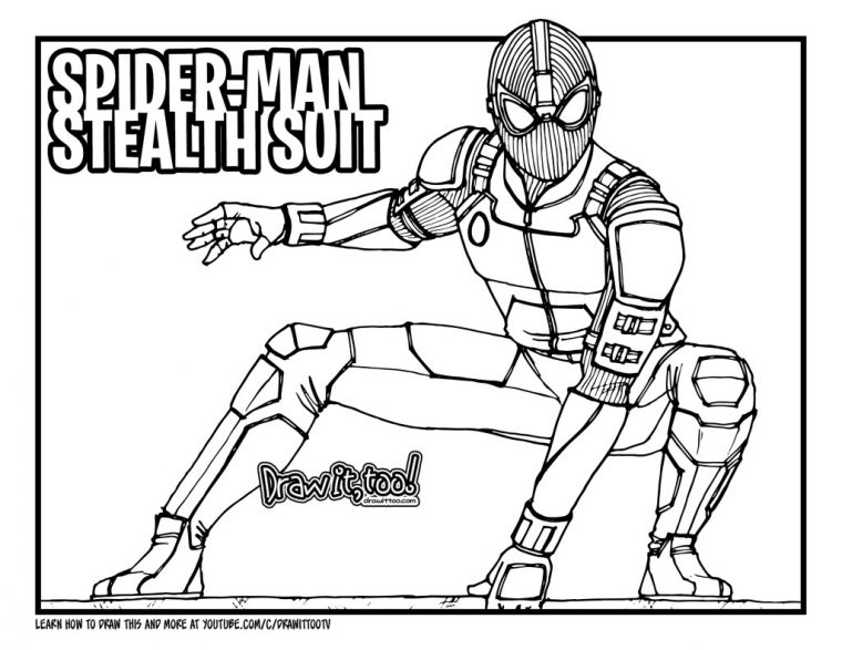 spiderman far from home coloring pages spiderman far from home coloring pages