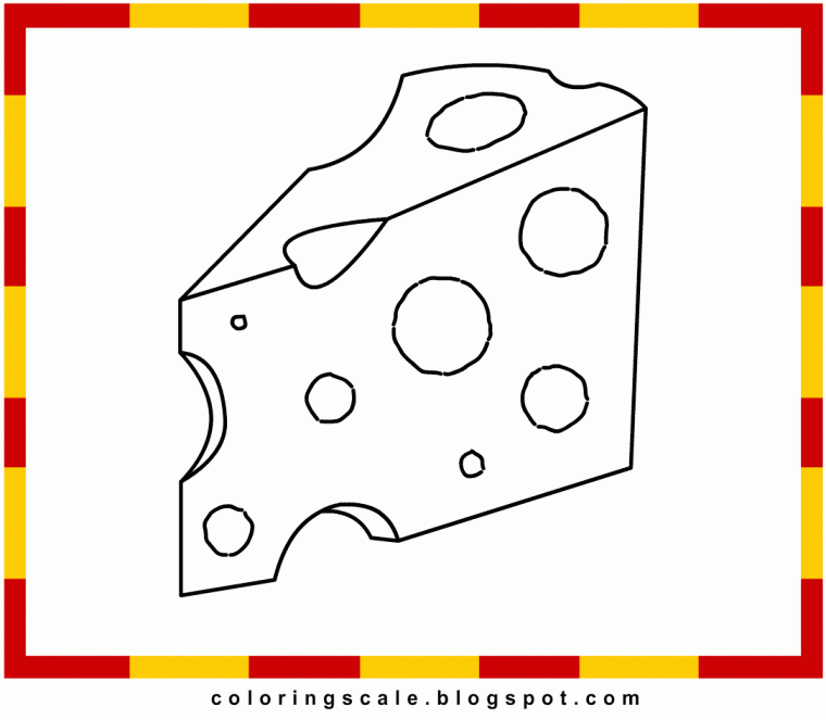 cheese coloring pages cheese coloring pages