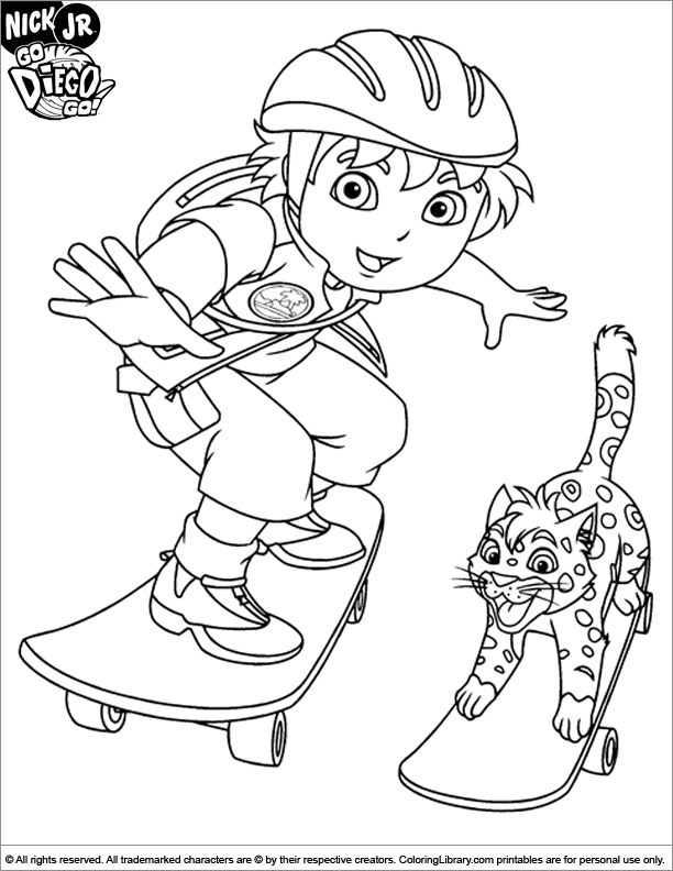 diego coloring pages