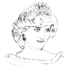 diana coloring page diana coloring page