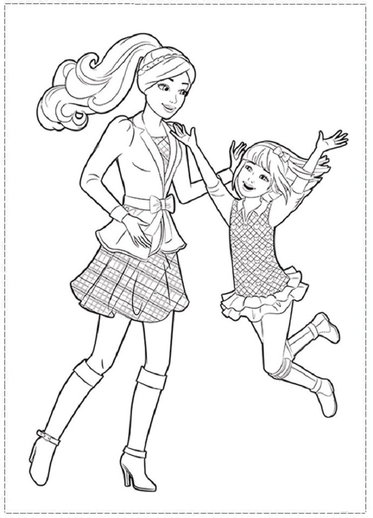chelsea barbie coloring page chelsea barbie coloring page