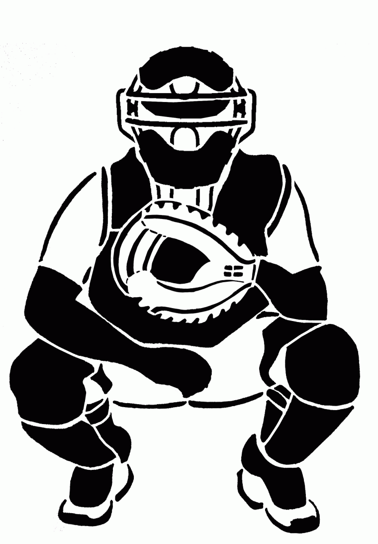 baseball catcher coloring pages baseball catcher coloring pages
