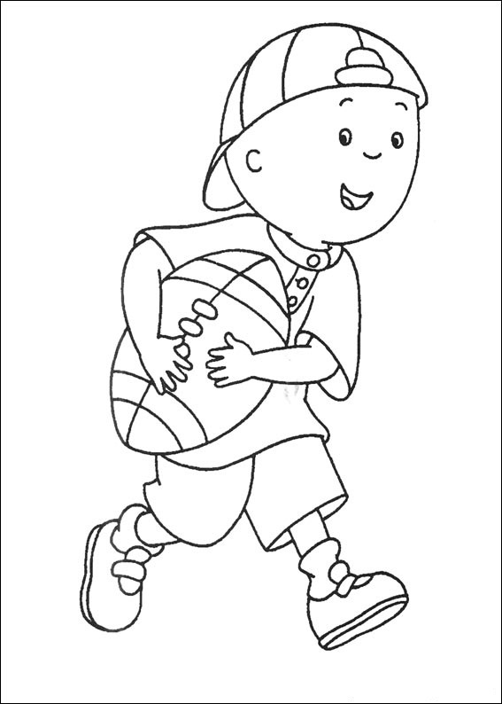 caillou coloring page caillou coloring page