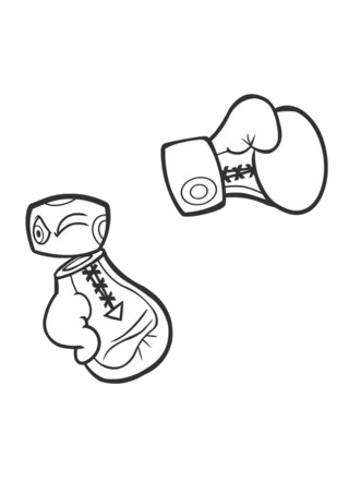 boxing gloves coloring pages boxing gloves coloring pages