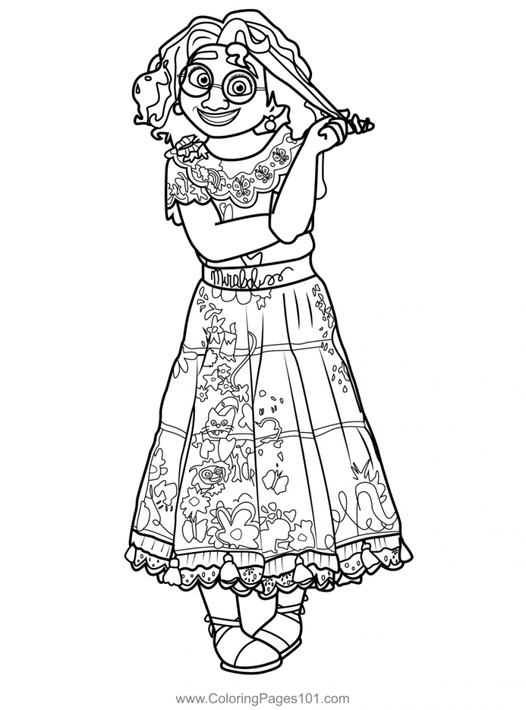 encanto coloring pages pepa encanto coloring pages pepa
