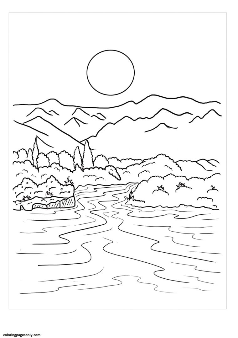 river coloring page river coloring page