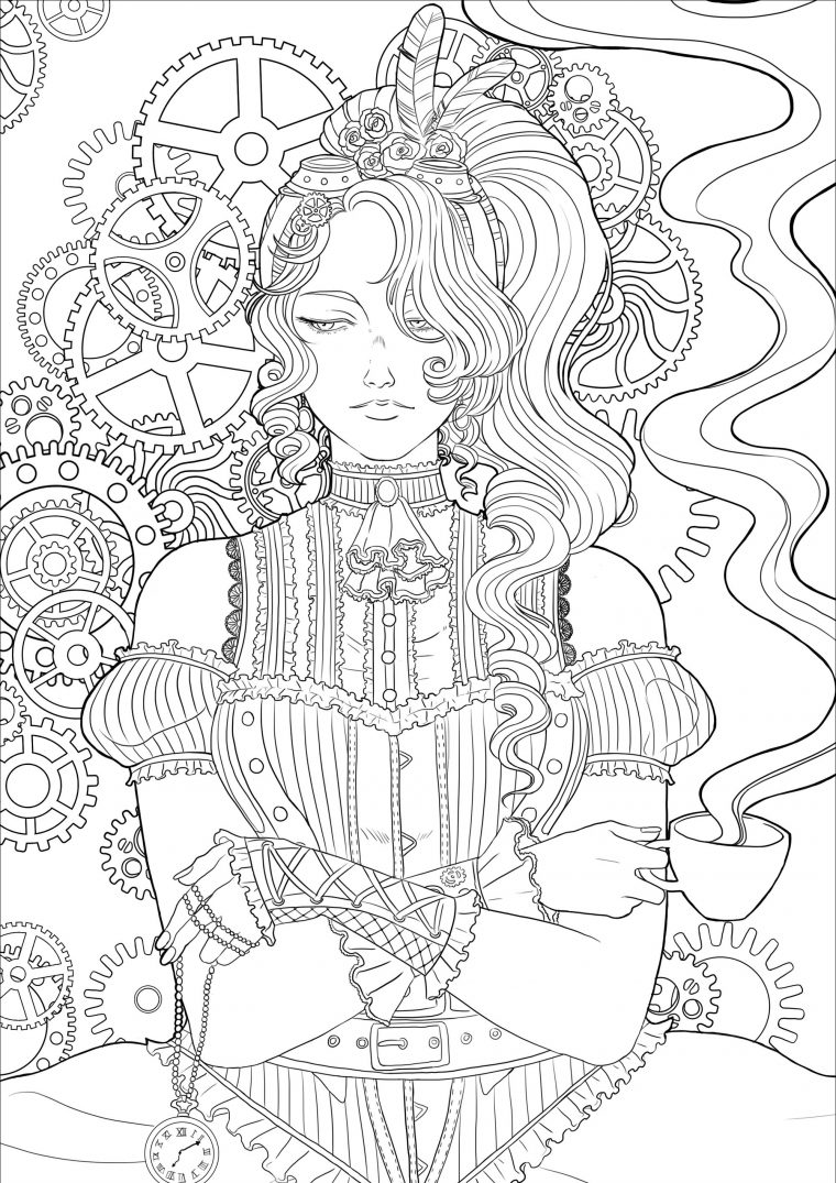 easy steampunk coloring pages easy steampunk coloring pages