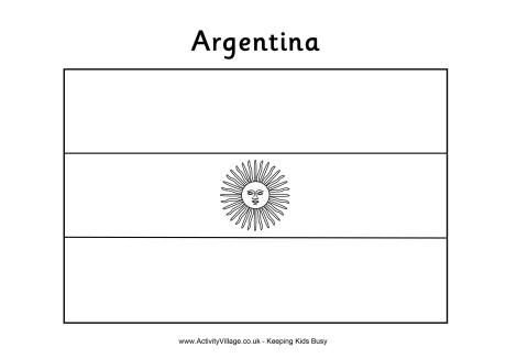 argentina flag coloring page