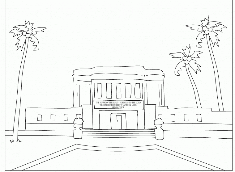 temple coloring pages