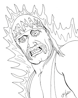 hulk hogan coloring page hulk hogan coloring page