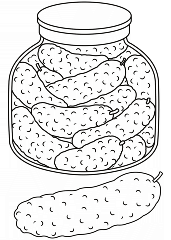 pickle coloring pages