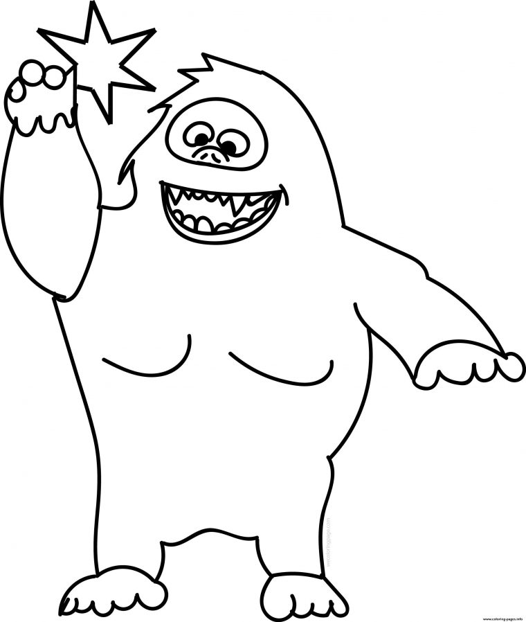 yeti coloring page yeti coloring page