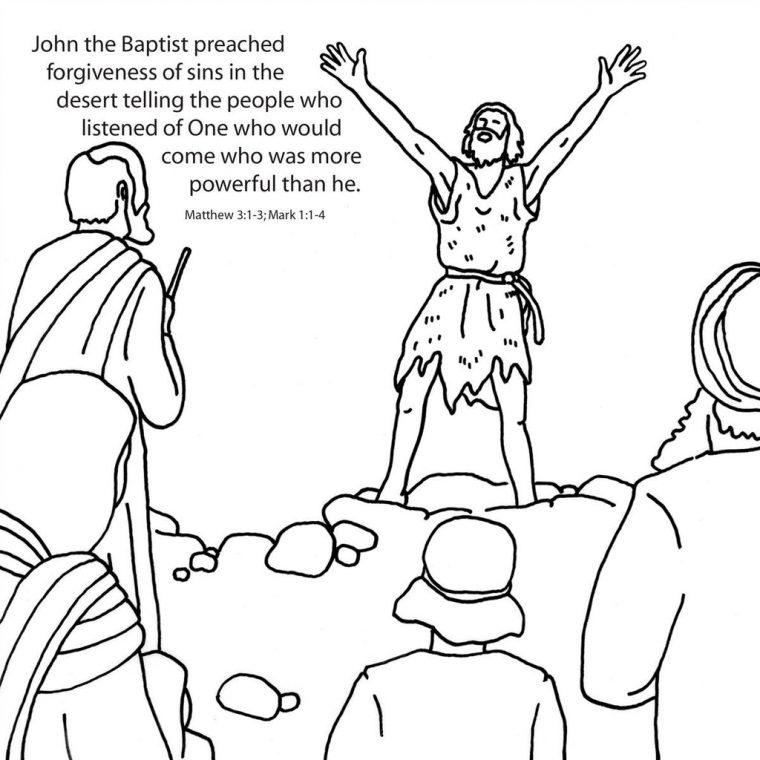 john the baptist coloring pages john the baptist coloring pages