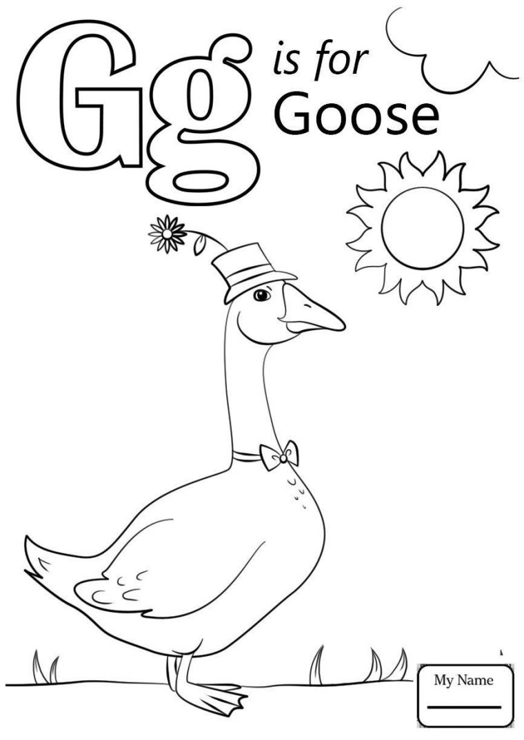 g coloring pages print