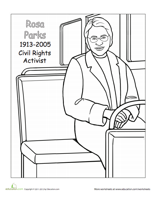 rosa parks coloring pages rosa parks coloring pages