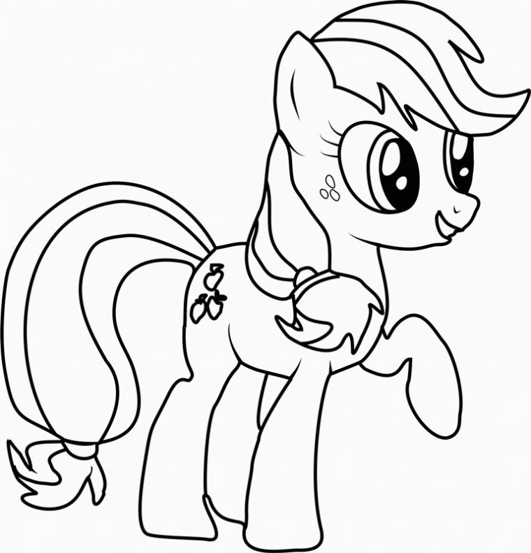 applejack coloring pages