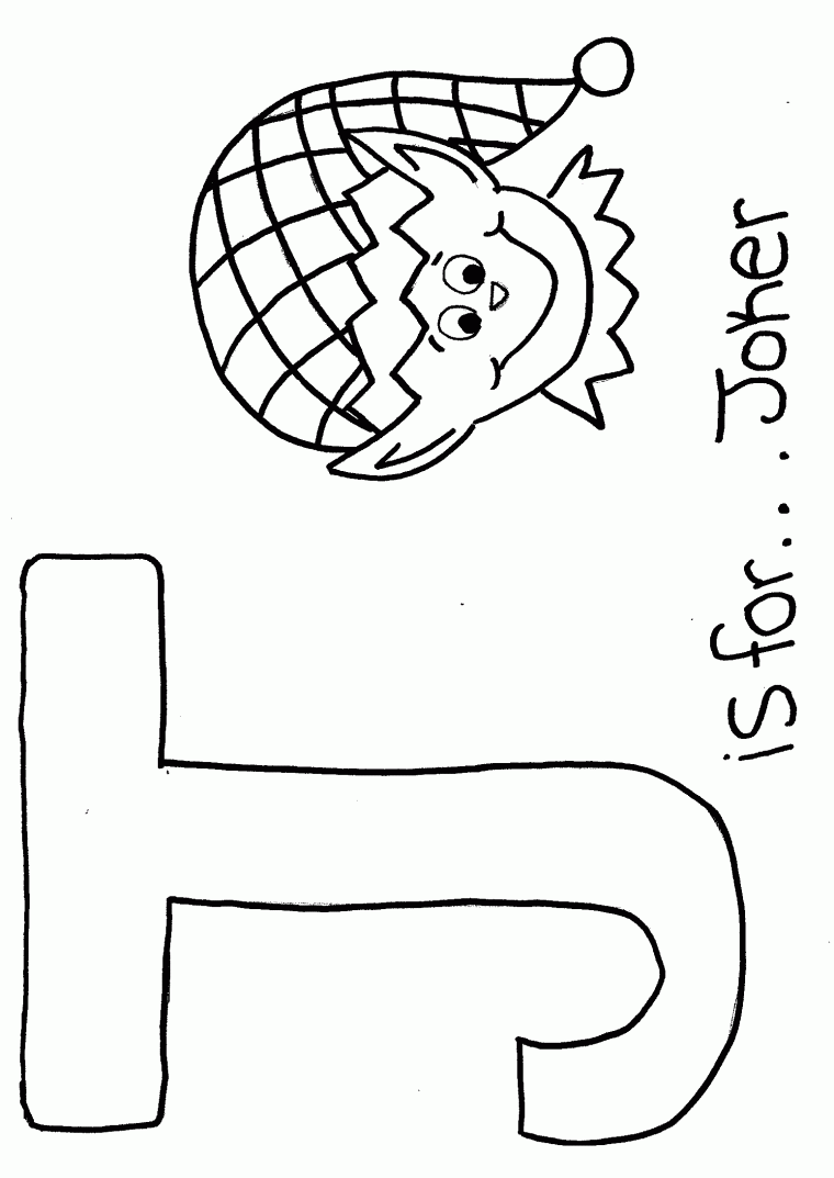 j coloring page