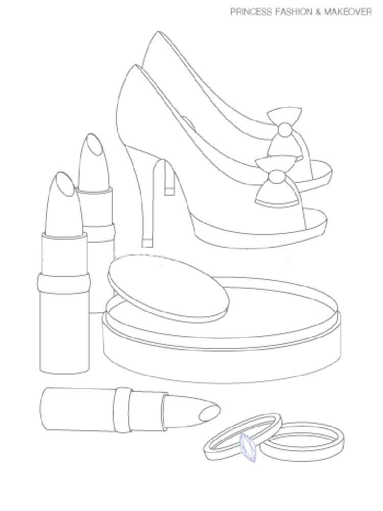 coloring pages makeup coloring pages makeup