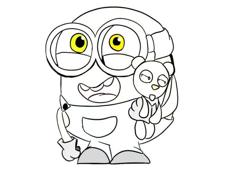 bob minion coloring pages bob minion coloring pages