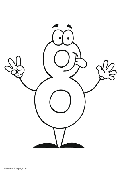 8 coloring page