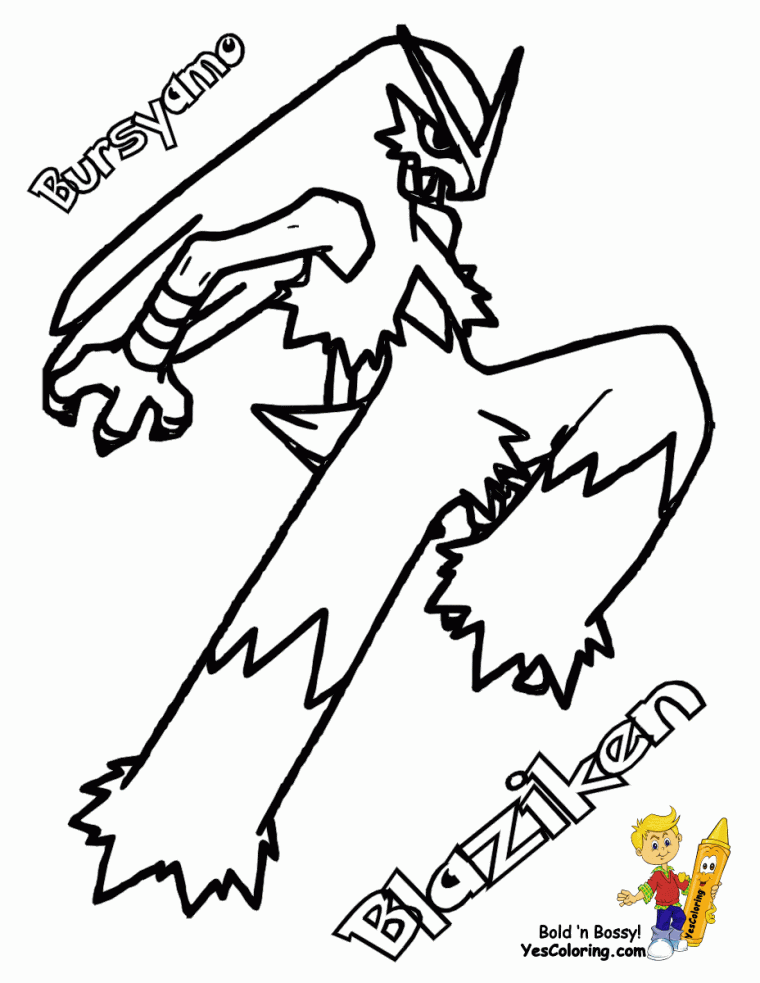 blaziken coloring page blaziken coloring page