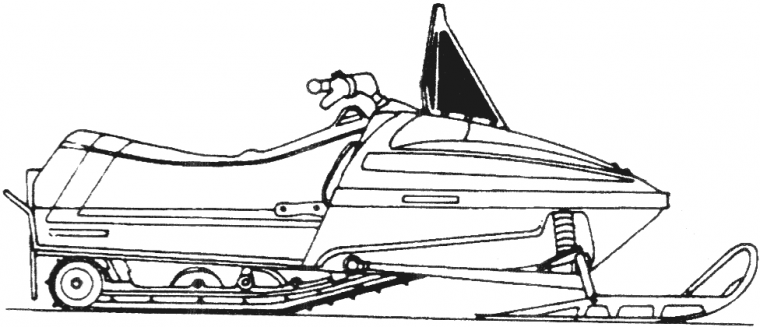 snowmobile coloring page snowmobile coloring page
