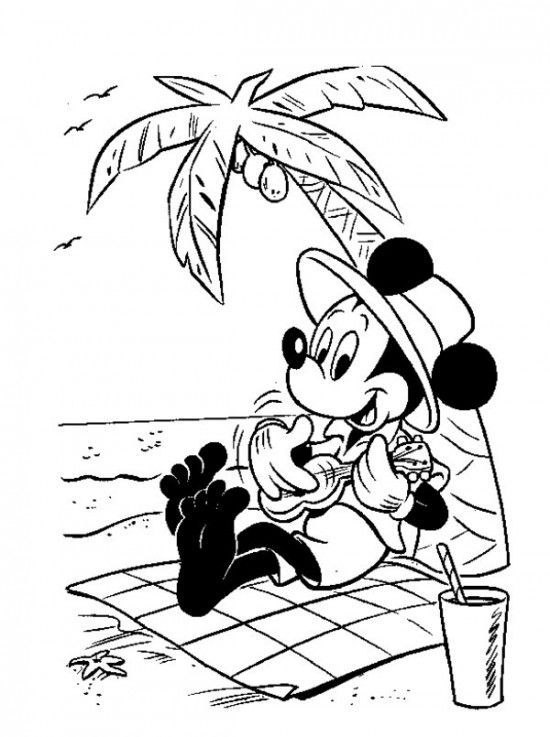 summer disney coloring pages summer disney coloring pages