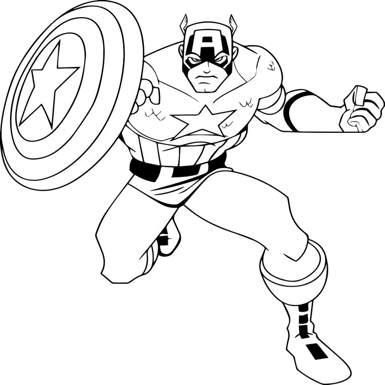 coloring pages captain america