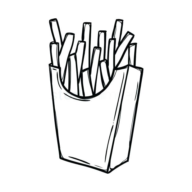 french fries coloring page french fries coloring page