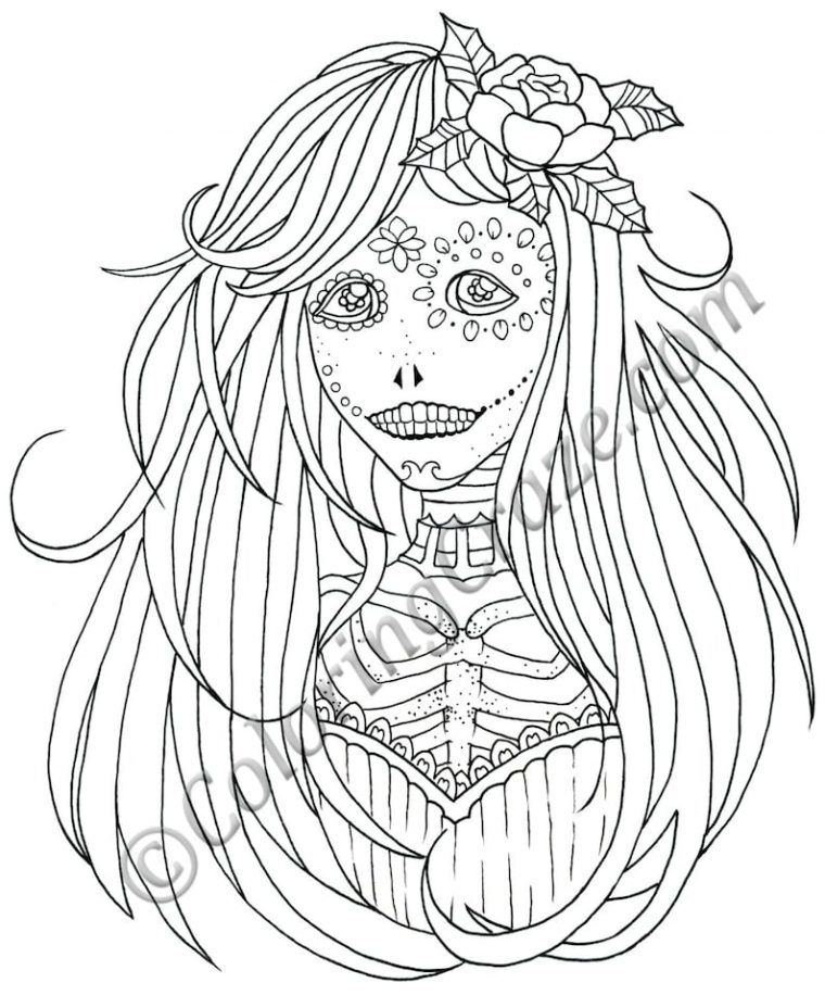 day of the dead coloring pages pdf day of the dead coloring pages pdf