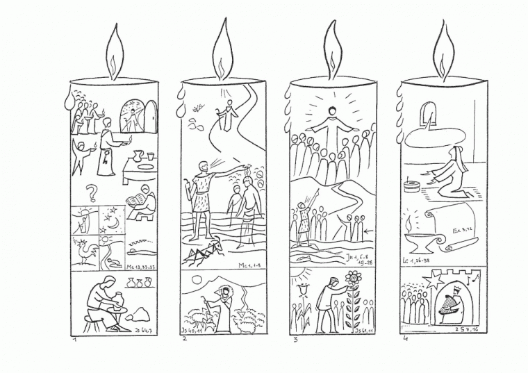 advent calendar coloring page
