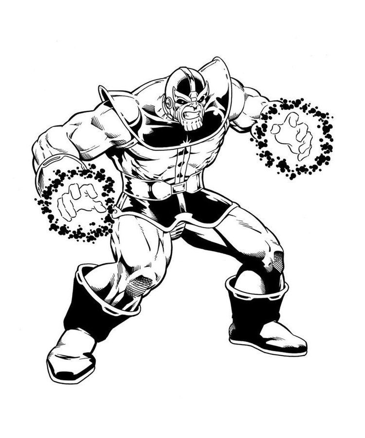 thanos coloring pages printable
