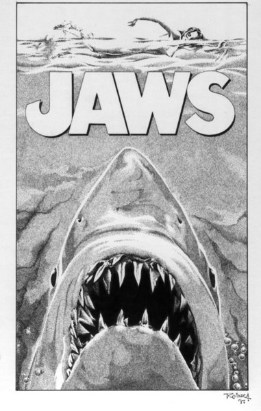 jaws coloring page