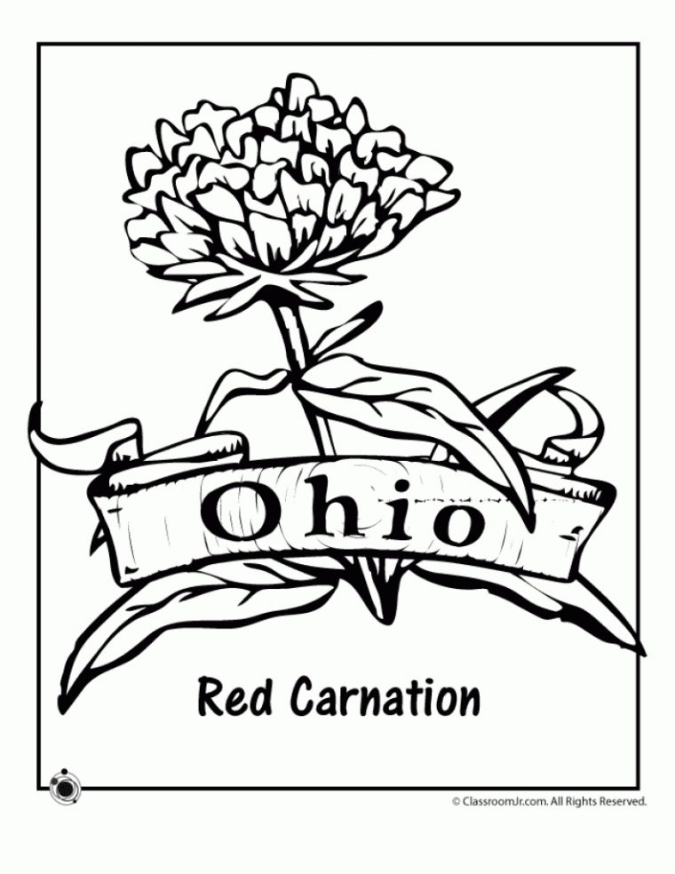 ohio coloring page ohio coloring page