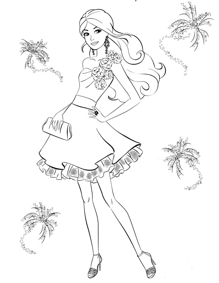 barbie dress coloring pages barbie dress coloring pages