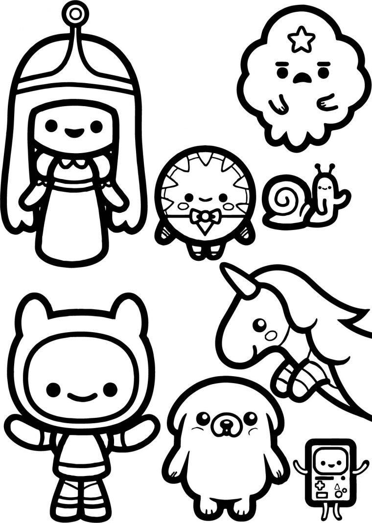chibi animal coloring pages