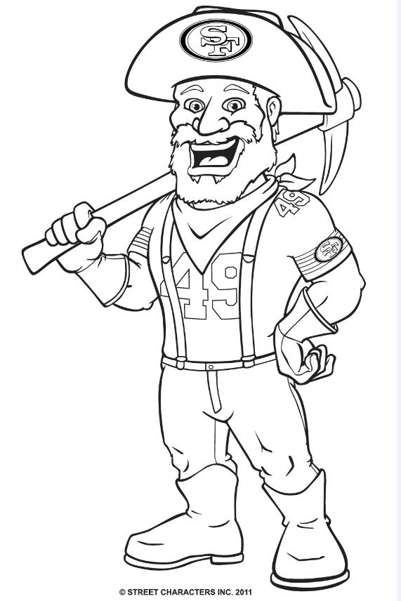 49ers coloring page