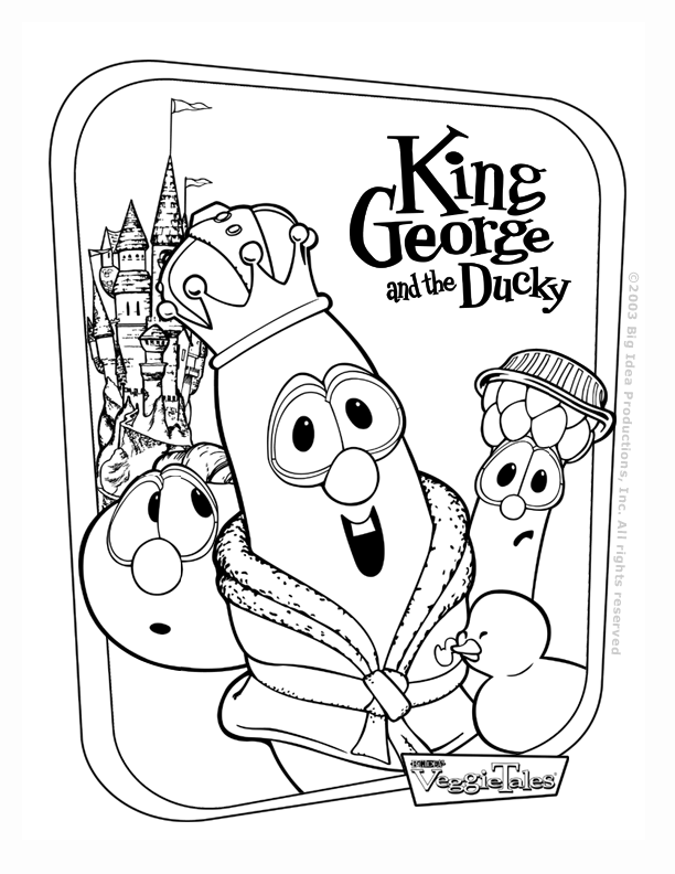 coloring pages veggie tales