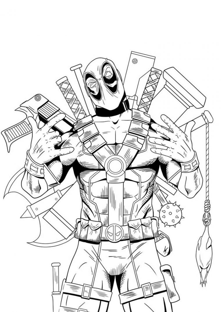 printable deadpool coloring pages printable deadpool coloring pages