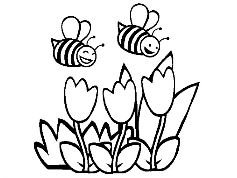free bee coloring pages free bee coloring pages