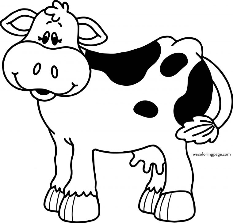 cartoon cow coloring pages