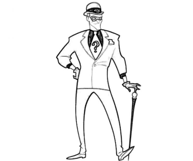riddler coloring pages riddler coloring pages